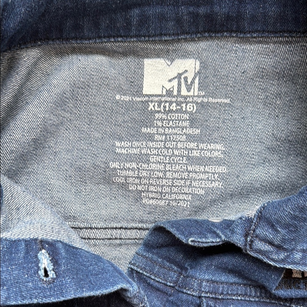 MTV Blue Denim Jacket - Picture 3 of 4